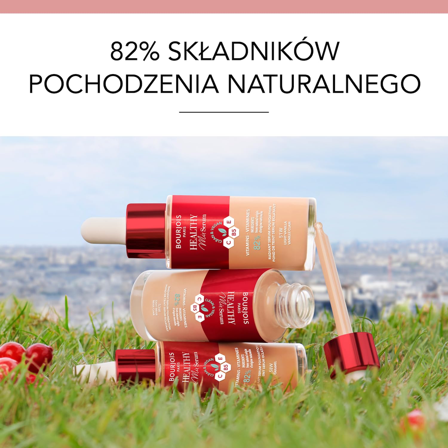Bourjois Healthy Mix Serum Podkład, 54N - Beige, 30 ml