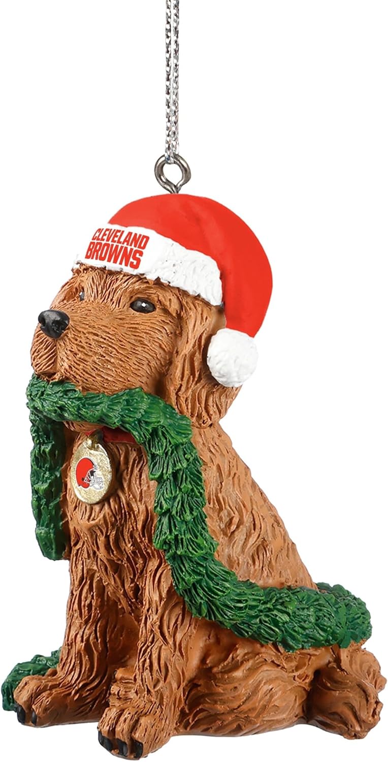 FOCO Cleveland Browns Dog Holiday Ornament - Image 2