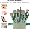 Set de brochas de maquillaje Koccido de 22 piezas, kit de maquillaje con brocha de base y sombra de ojos (verde, set de 22 piezas), poliéster, set de 22 piezas 5