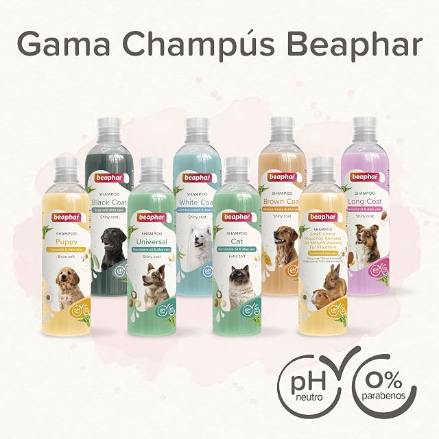 Foto 8 de 8 de Beaphar Champú Cachorros 250ml - Extractos Naturales de Aloe Vera y Camomila