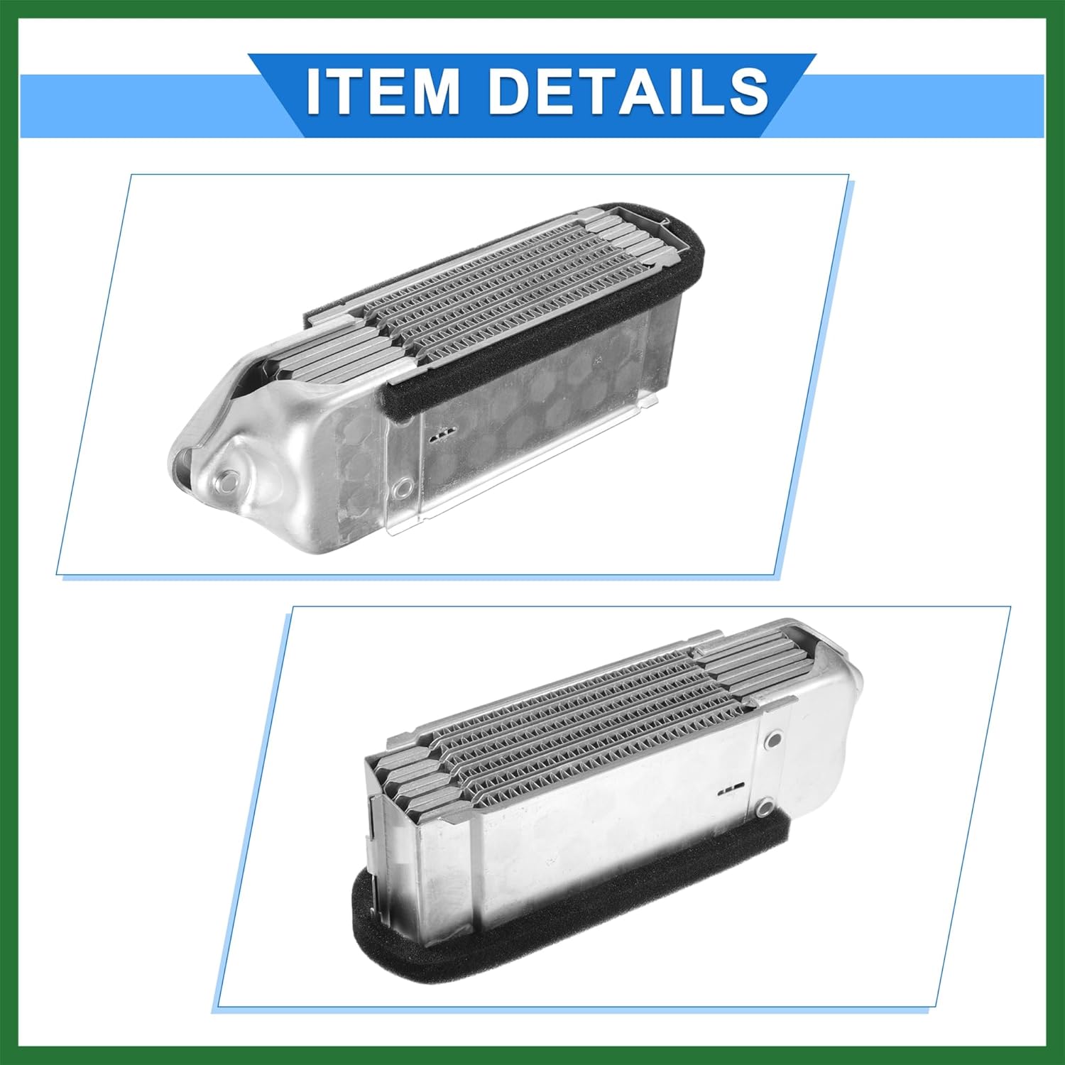 Motoforti Engine Oil Cooler Compatible for Volkswagen Beetle Campmobile Karmann Ghia Super Beetle, Durable Aluminum Alloy Silver Tone Transmission Oil Cooler Long-lasting