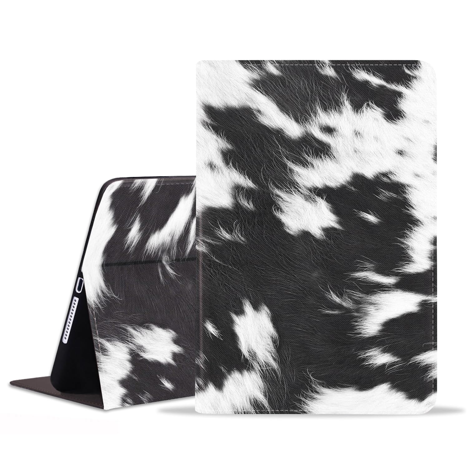 ZXHSBROK Case for Samsung Galaxy Tab A 8.0 Inch 2019 (Model: SM-T290/T295/T297) - Slim PU Leather Folding Stand Folio Cover with Auto Sleep/Wake, Cow