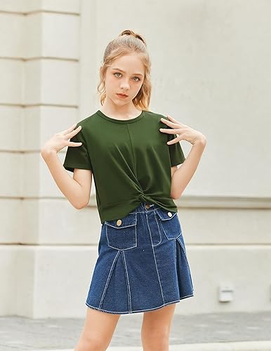 Miniatura 6 de Arshiner Conjuntos de ropa para niñas, teñido anudado, tops y pantalones deportivos, ropa deportiva, trajes deportivos de 4 a 13 años