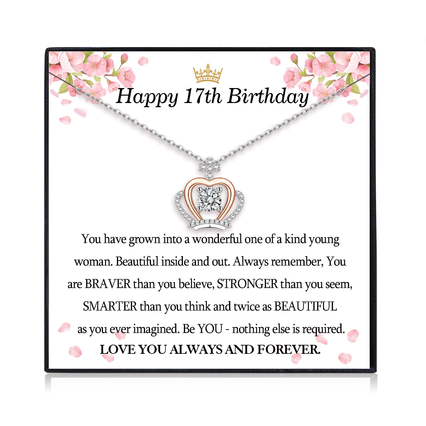 12th- 21st Birthday Gifts for Girls, 12th/ 13th/ 14th/ 15th/ 16th/ 17th/ 18th/ 19th/ 20th/ 21st Birthday Jewellery Presents for Daughter Granddaughter