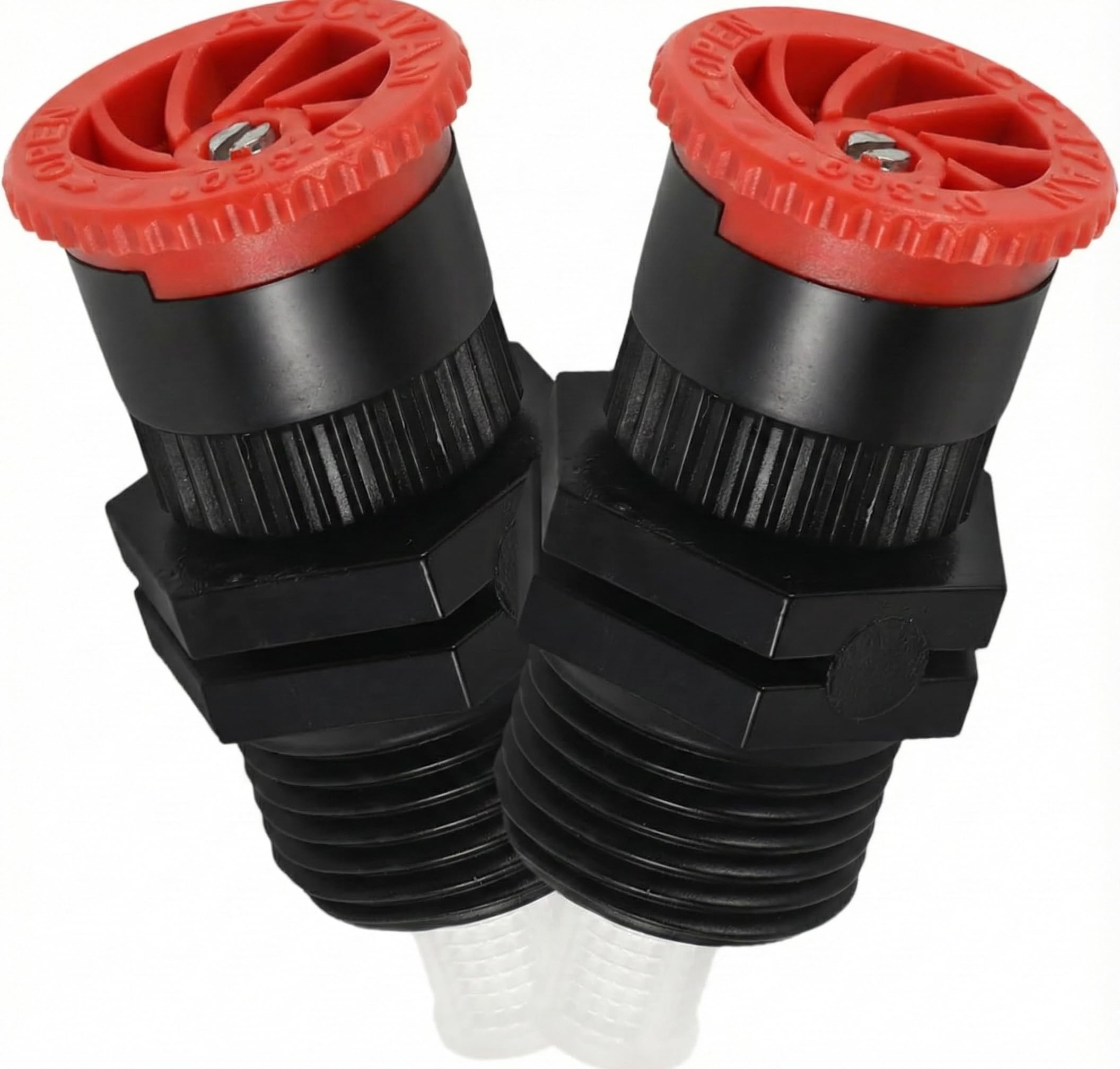 APPSTER (2pcs) 1/2" Thread Adjustable Pop-up Sprinkler Head | 0-360° Variable Arc Spray Nozzle for Garden, Lawn Irrigation & Farming Watering | Water Sprayer System with 2.1m Radius