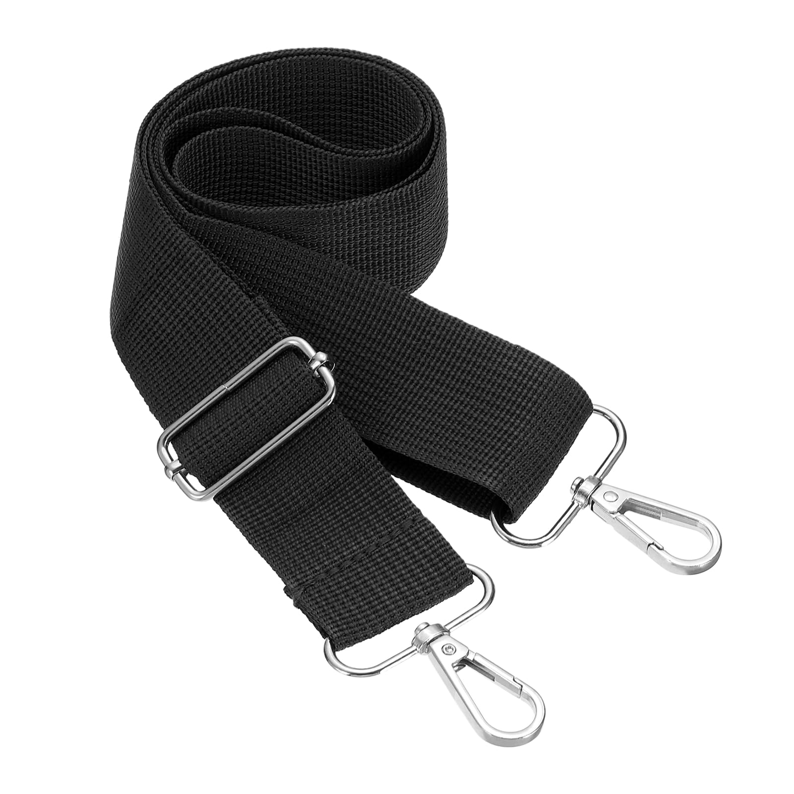 PATIKIL Purse Strap Replacement 1.5 Inch, Adjustable Wide Shoulder Strap Crossbody Bag Strap Belt for Canvas Bag Handbag Guitar, Black