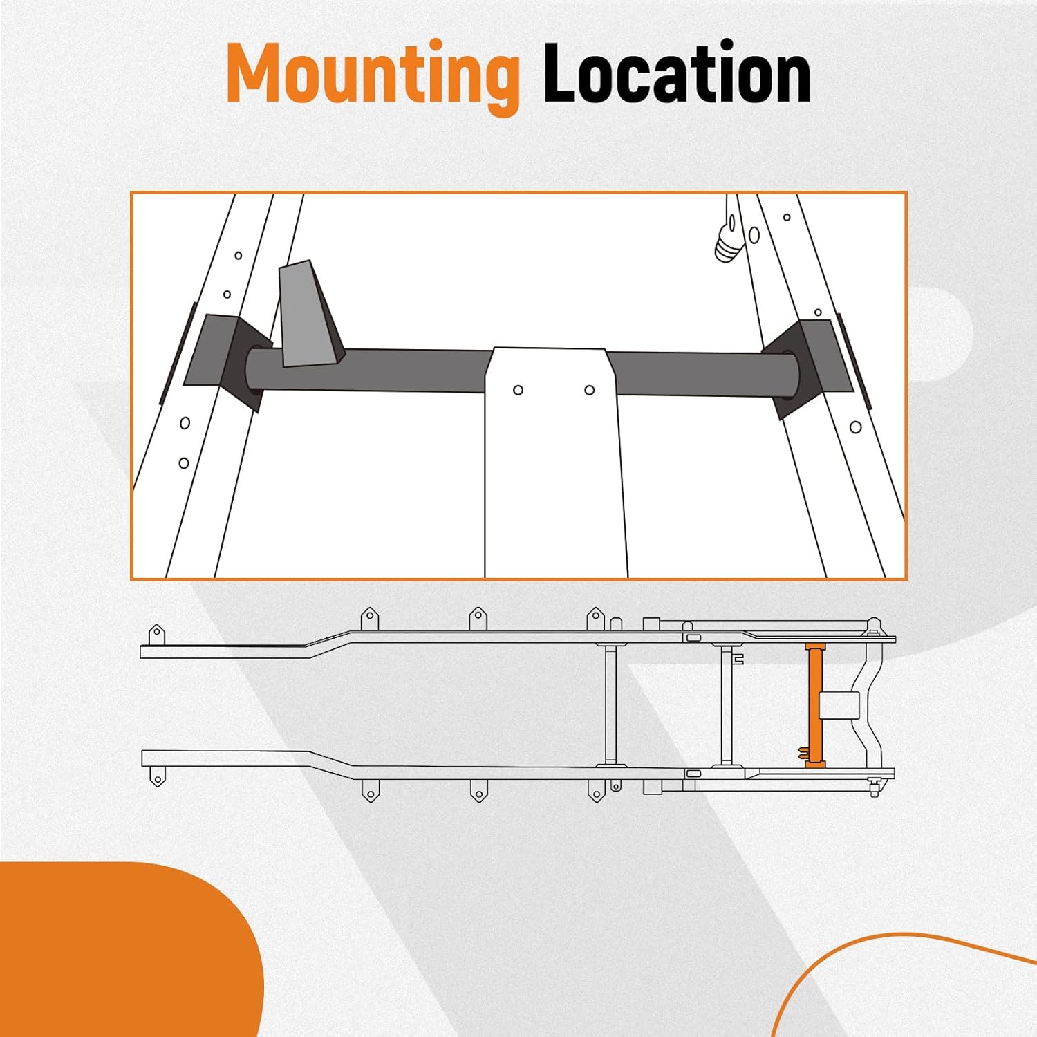 maXpeedingrods Rear Upper Shock Mount Crossmember with Bracket Fit for Chevy Silverado 1500 GMC Sierra 1500 2007-2014