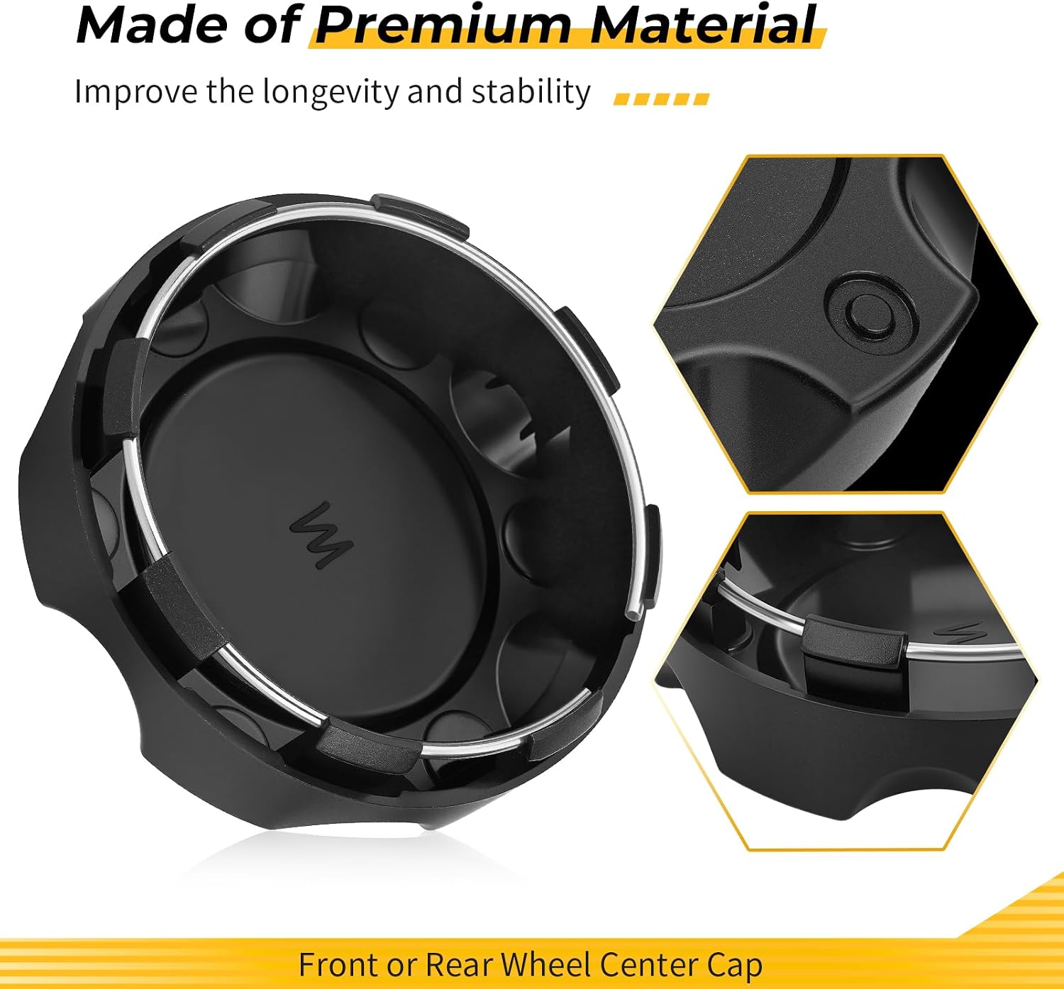 M MATI Front or Rear Wheel Center Cap for Polairs RZR XP 1000 2017-2020 RZR 1000 XP Trails Rocks 2021-2022 1522853-655