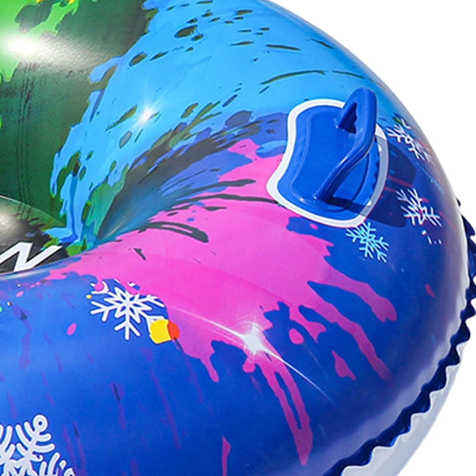 Rurki Śnieżne Dla Dorosłych | Przenośne z Uchwytami - 95cm PVC Wytrzymałe Dmuchane Rurki Śnieżne - Dla Dzieci Dziewczynek Chłopców Rodzin Przyjaciół Par Zimowych Zabaw na Śniegu