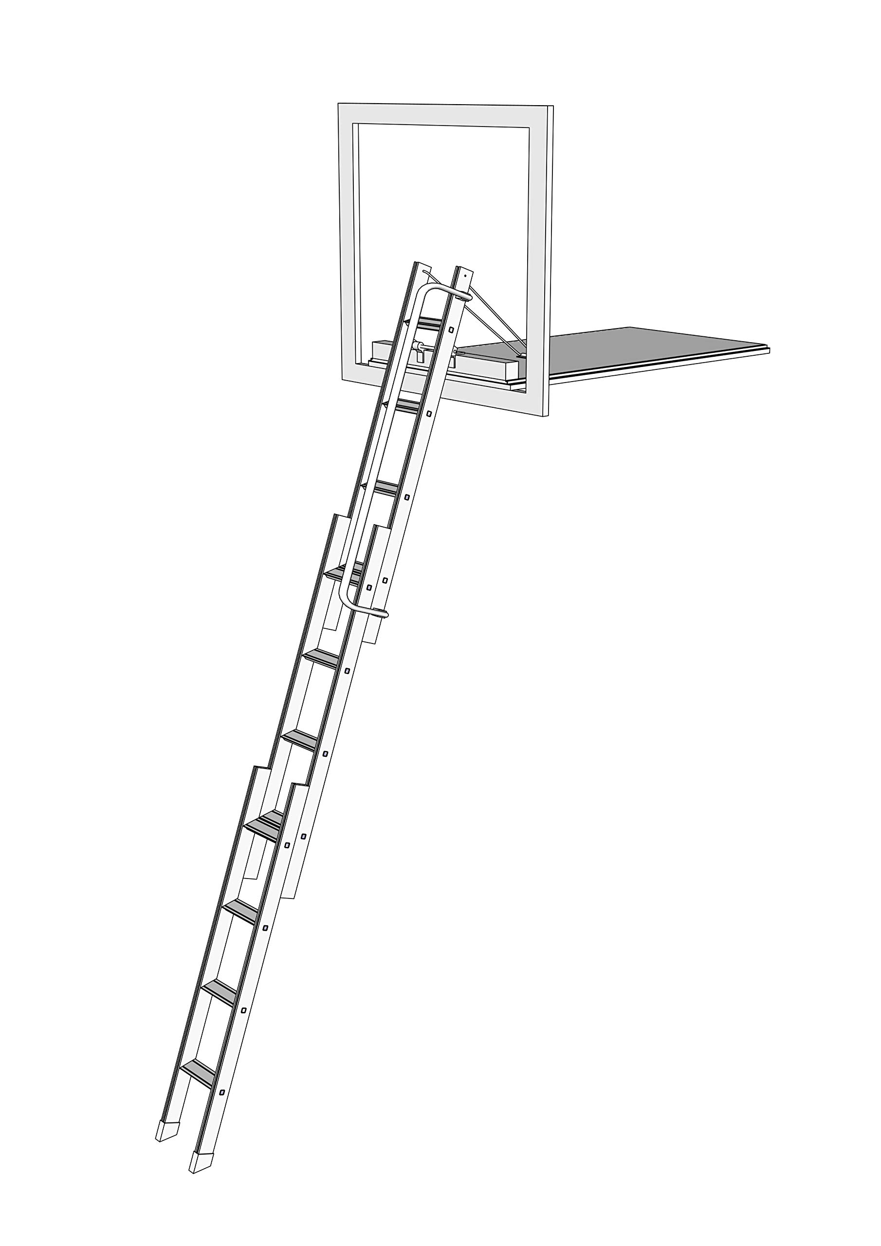 Buy Mini Vertical Loft Ladder Mezzanine Access Ladder. Aluminium