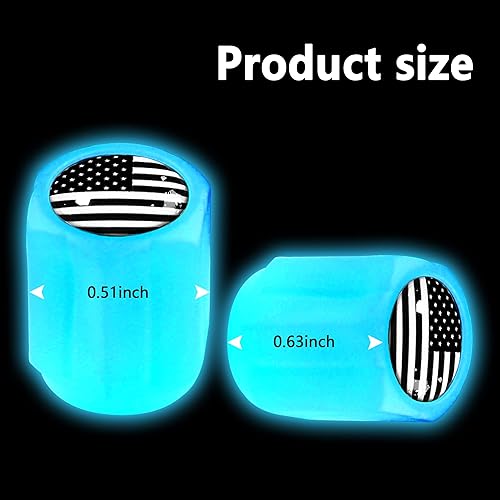 Miniatura 2 de 16 tapas de válvula de neumático fluorescentes tapa de válvula de aire luminosa para rueda de automóvil accesorios de decoración universal para