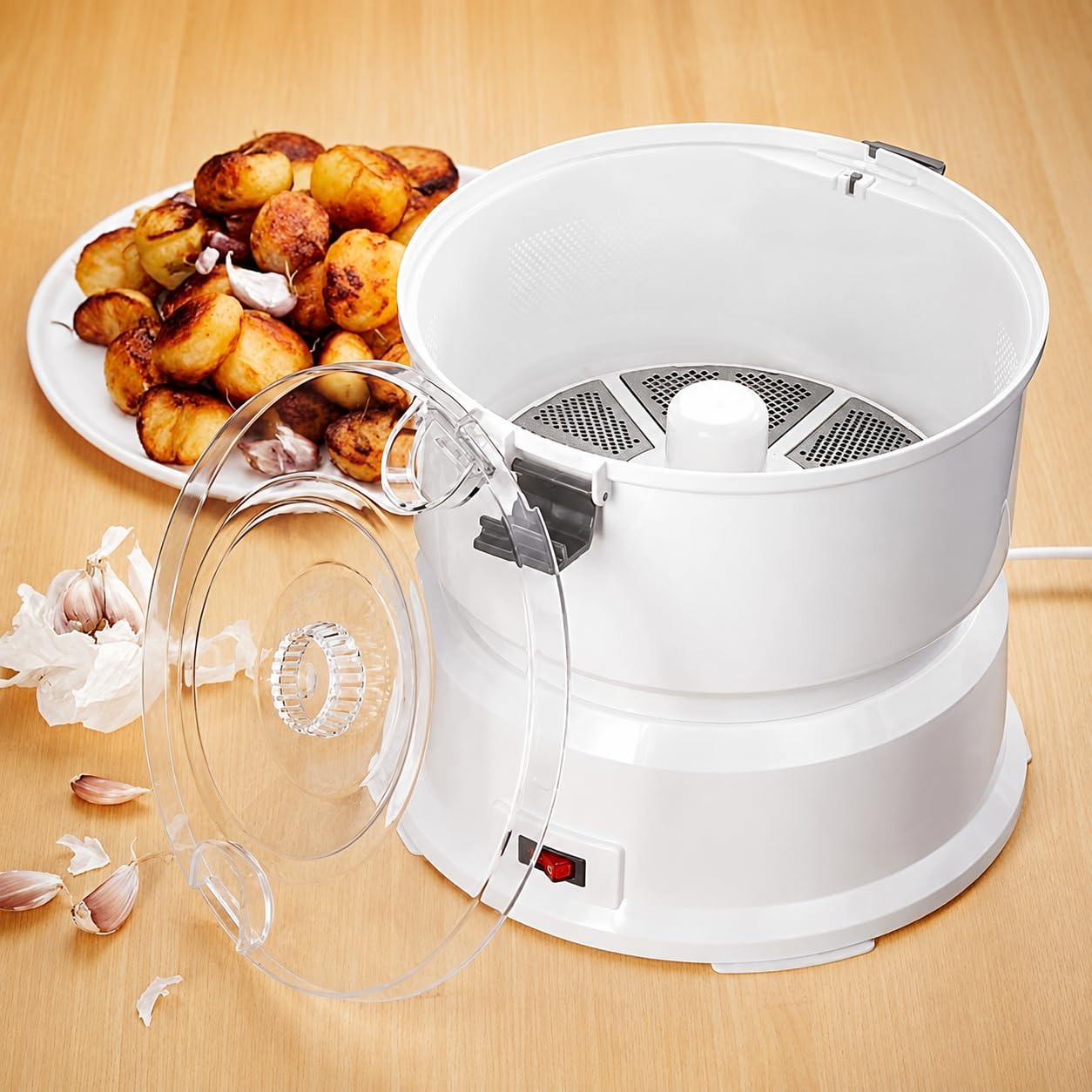 Éplucheur électrique 1 kg avec commande One-Touch et circuit de sécurité