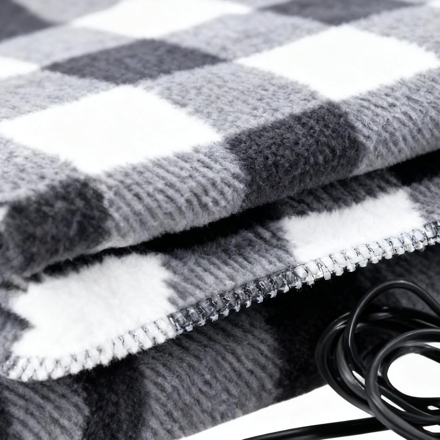 Car Heating Blanket | Soft Portable Beddings Cold Winter | 12V Electric Heated Throw for Vehicles,for Commuting Camping Road Trips Family Outings Women Adults Elderly