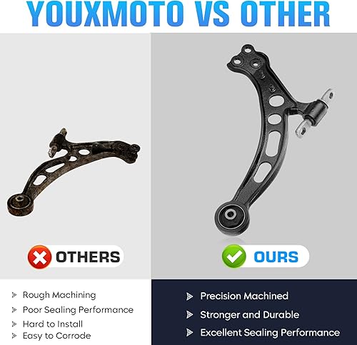 Vista 24 de Brazos de control delanteros inferiores con barra estabilizadora de rótula kits de suspensión para Toyota Camry 2002 2003, apto para Lexus ES300