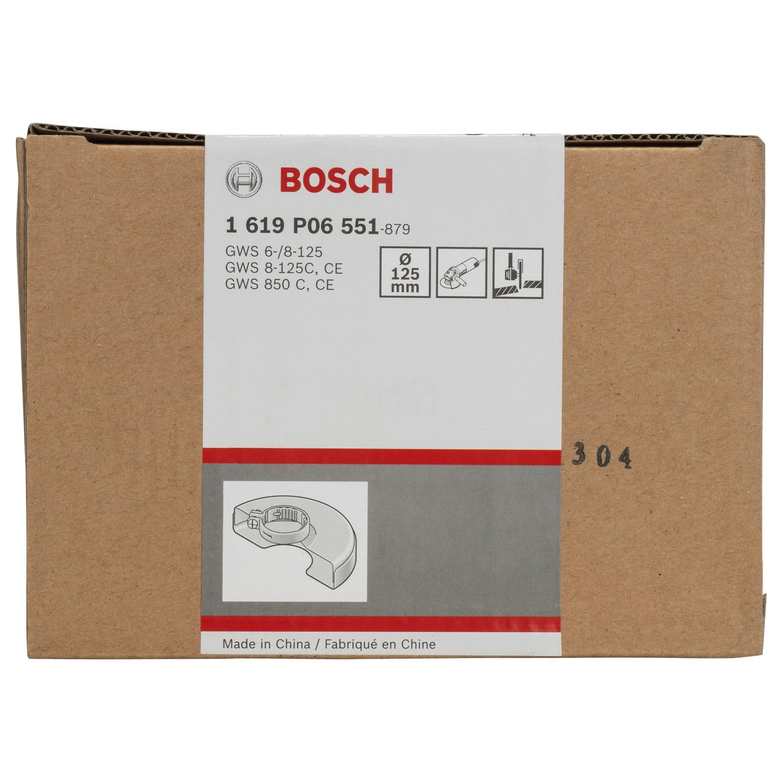 Bosch Professional 1619P06551 osłona ochronna z pokrywą, 0 V, srebrna, 125 mm