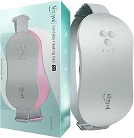 Slimpal Vezeték Nélküli Menstruációs Melegítőöv - USB Tölthető Hőpárna Vibrációval, Hordozható Görcsoldó Derékpánt, Szürke 1