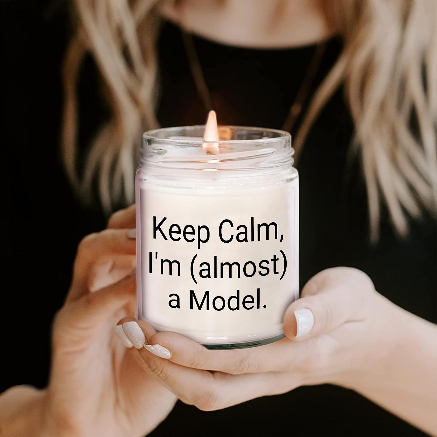 Keep Calm, Model Graduation Gift, Vanilla Soy Candle, Almost There