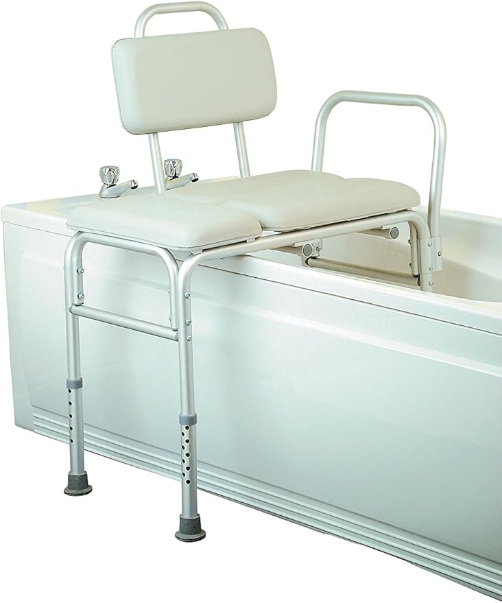 Homecraft Padded Bath Transfer Bench, Bath Chair Bathroom Aid, Stable