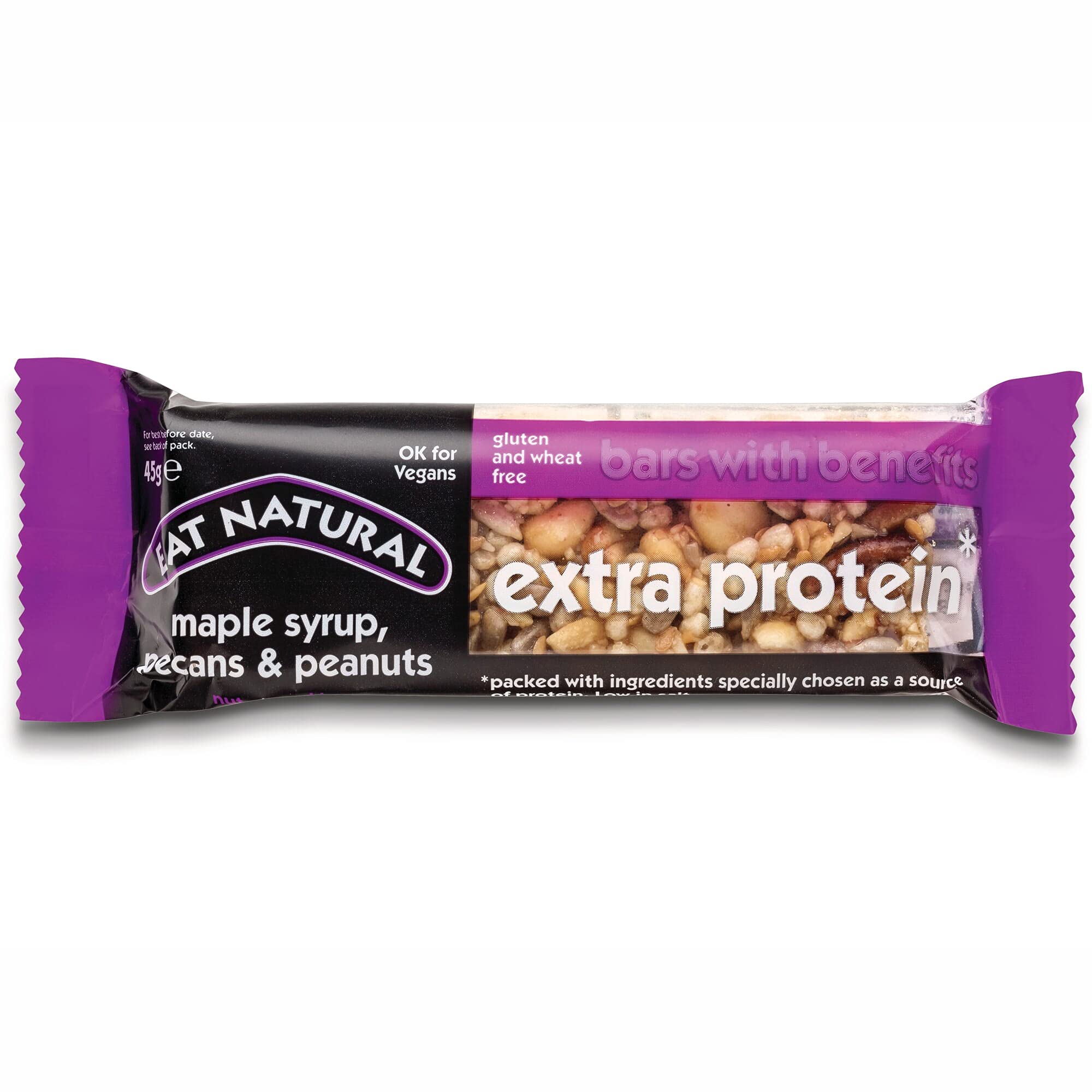 Eat NaturalMaple Syrup, Pecan & Peanut Nut Bars - 12x45g