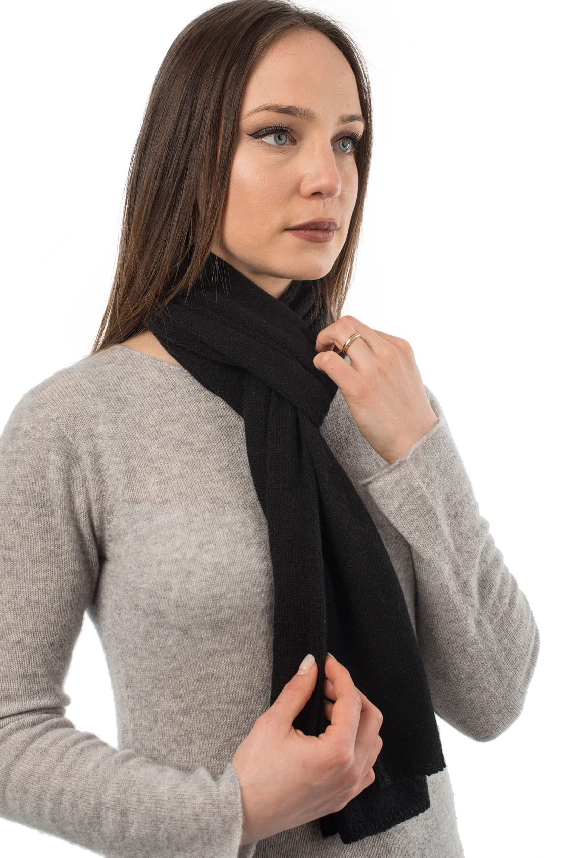 DALLE PIANE CASHMERE Sciarpa Donna 100% Cashmere | Sciarpa versatile in ogni stagione, elegante idea regalo per lei e per lui, autentico lusso italiano Made in Italy