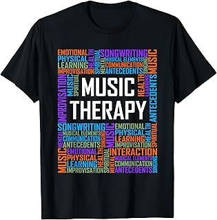 Music Therapy Words Gift Therapist Appreciation Graduation T-Shirt