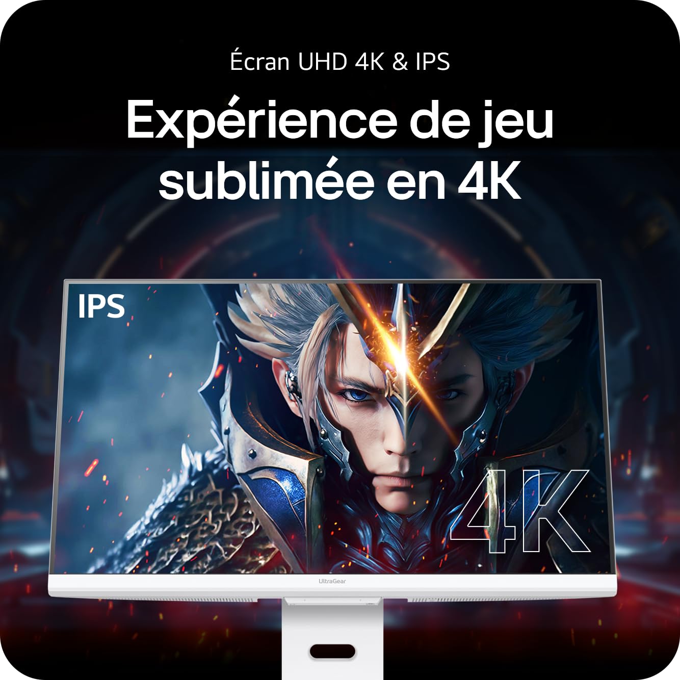 LG Ultragear™ 32GS85Q-B.AEU Ecran PC Gaming 32" - Dalle IPS résolution QHD (2560x1440), 1ms 180Hz, HDR 10, DCI-P3 98% (CIE1976), AMD FreeSync, Compatible NVIDIA G-Sync
