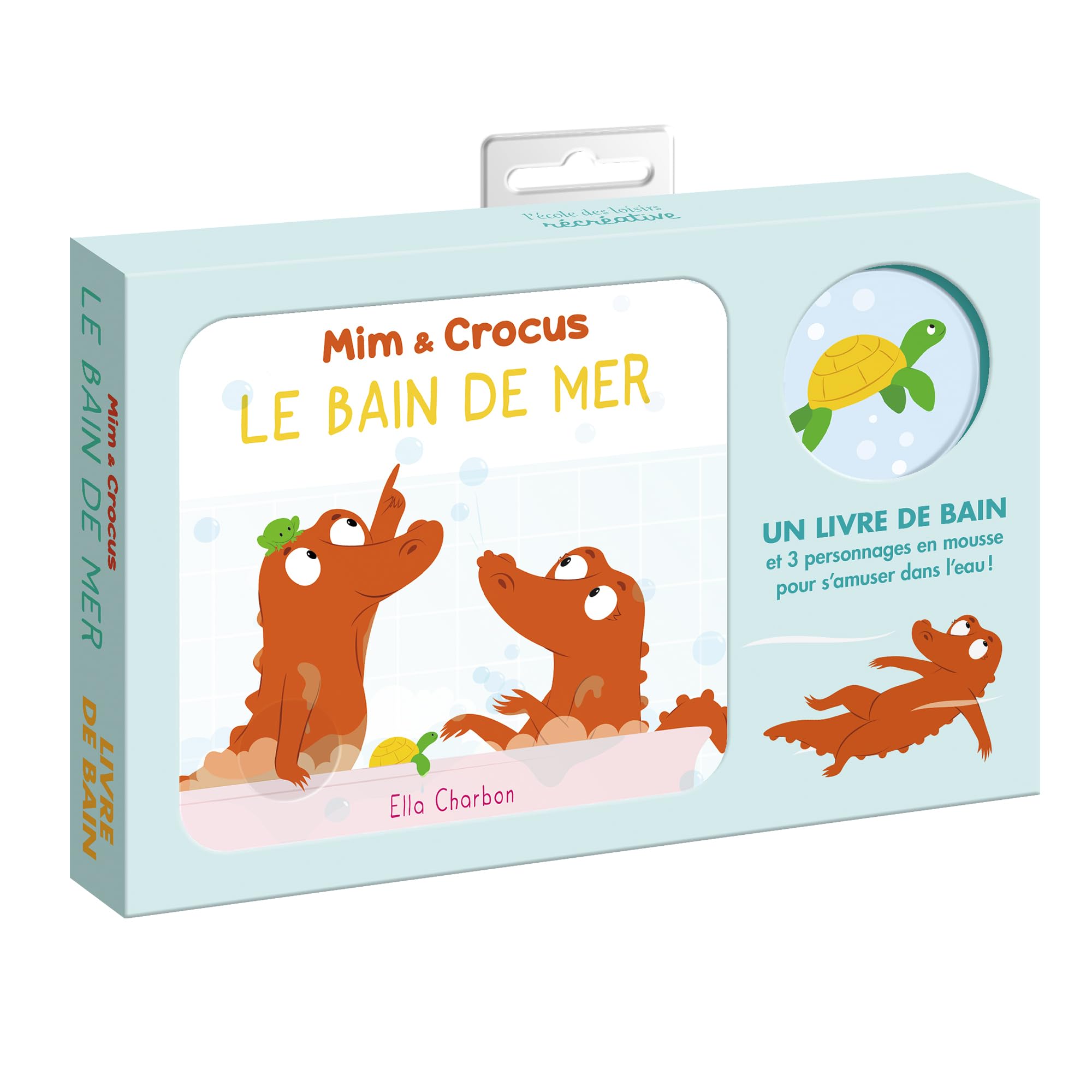 Mim et Crocus (Livre de bain): Un livre de bain avec 3 personnages en mousse pour s'amuser dans l'eau !