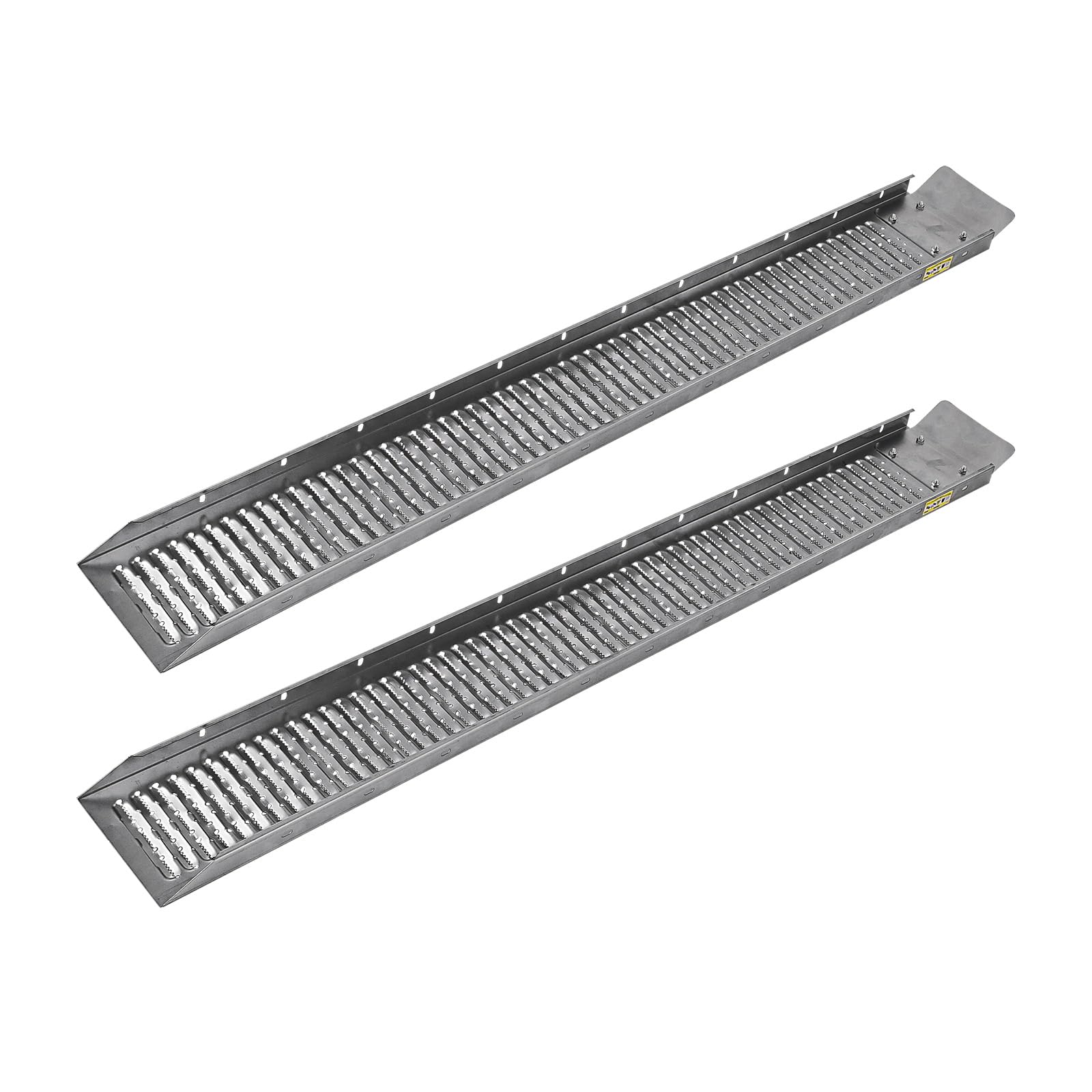 DEMA Stahl Auffahrrampen 400 kg – 1 Paar, 189x22,6 cm – Verladerampen, Auffahrschienen – robust, langlebig – für Motorrad, PKW, Gartengeräte, Transport