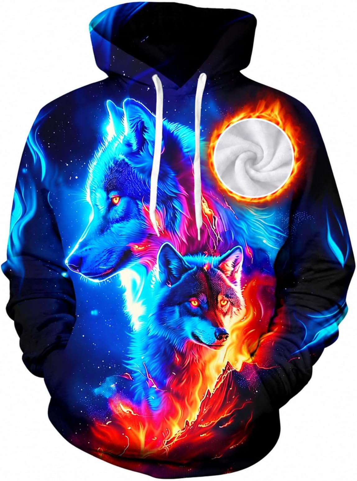 Hoodies for Men Fleece Unisex Pullover Sweatshirt