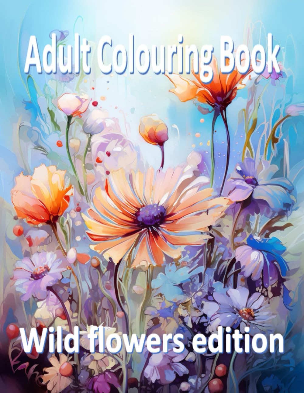 Adult colouring book: Wild flowers edition (Botanical garden and wild flowers)