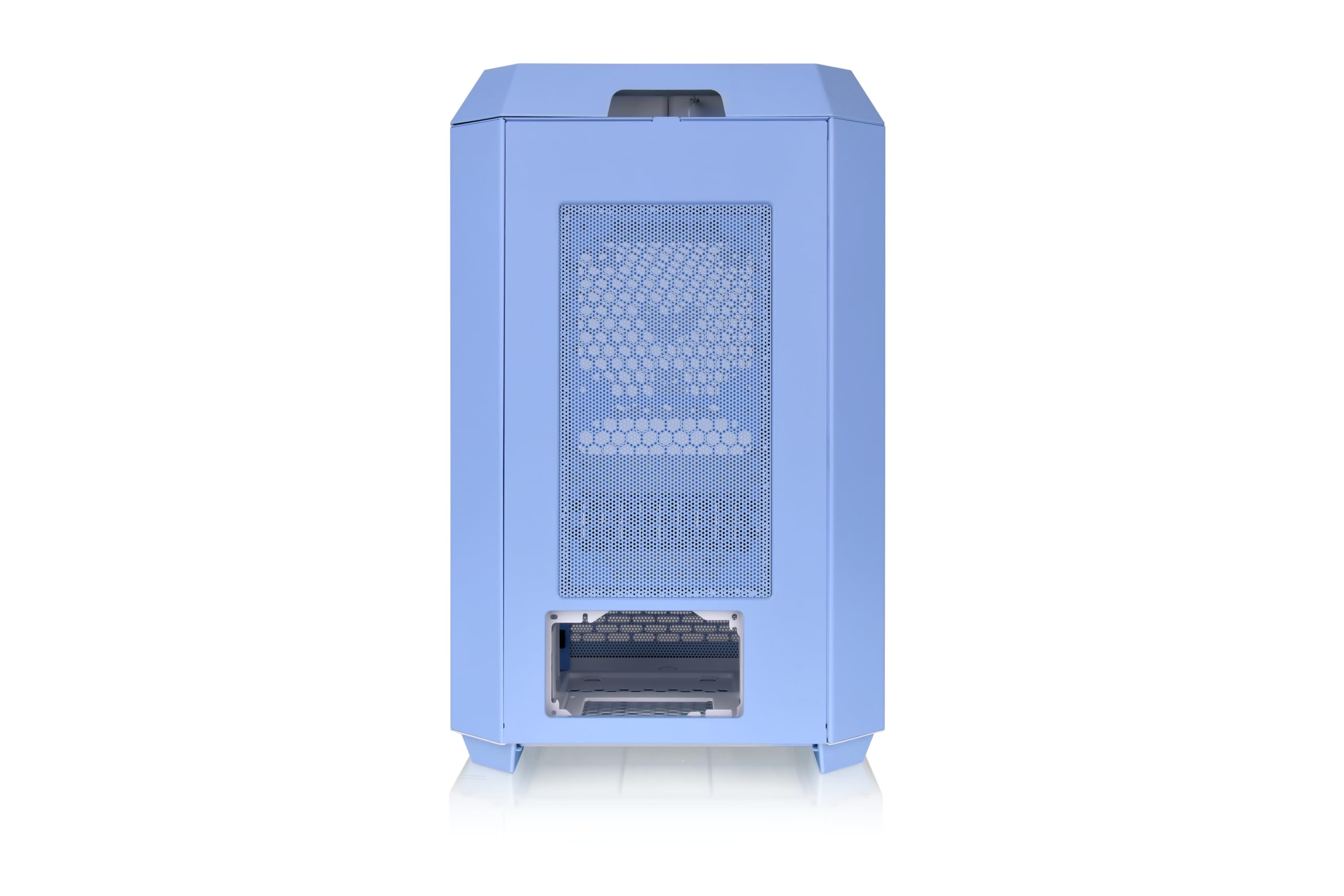 Thermaltake Tower 300 Hortensja niebieska obudowa Micro-ATX; wentylator CT 2 x 140 mm w zestawie; obsługa grzejnika do 420 mm; opcjonalny zestaw stojaka podwozia umożliwia wyświetlanie poziome;