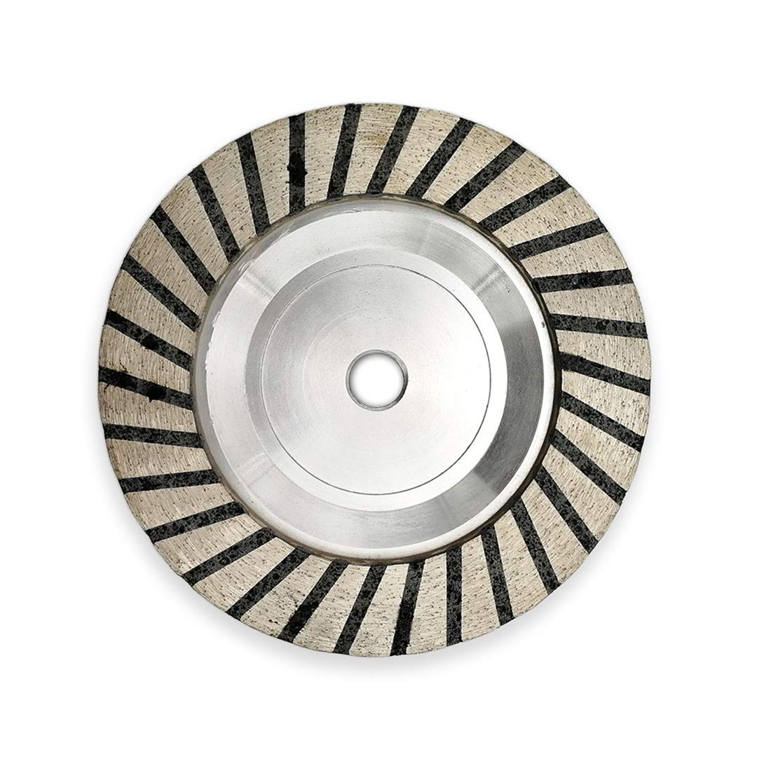 SHDIATOOL 5 Inch Diamond Cup Grinding Wheel for Granite Mable Concrete with Alu Based Resin Body(Grit 100)
