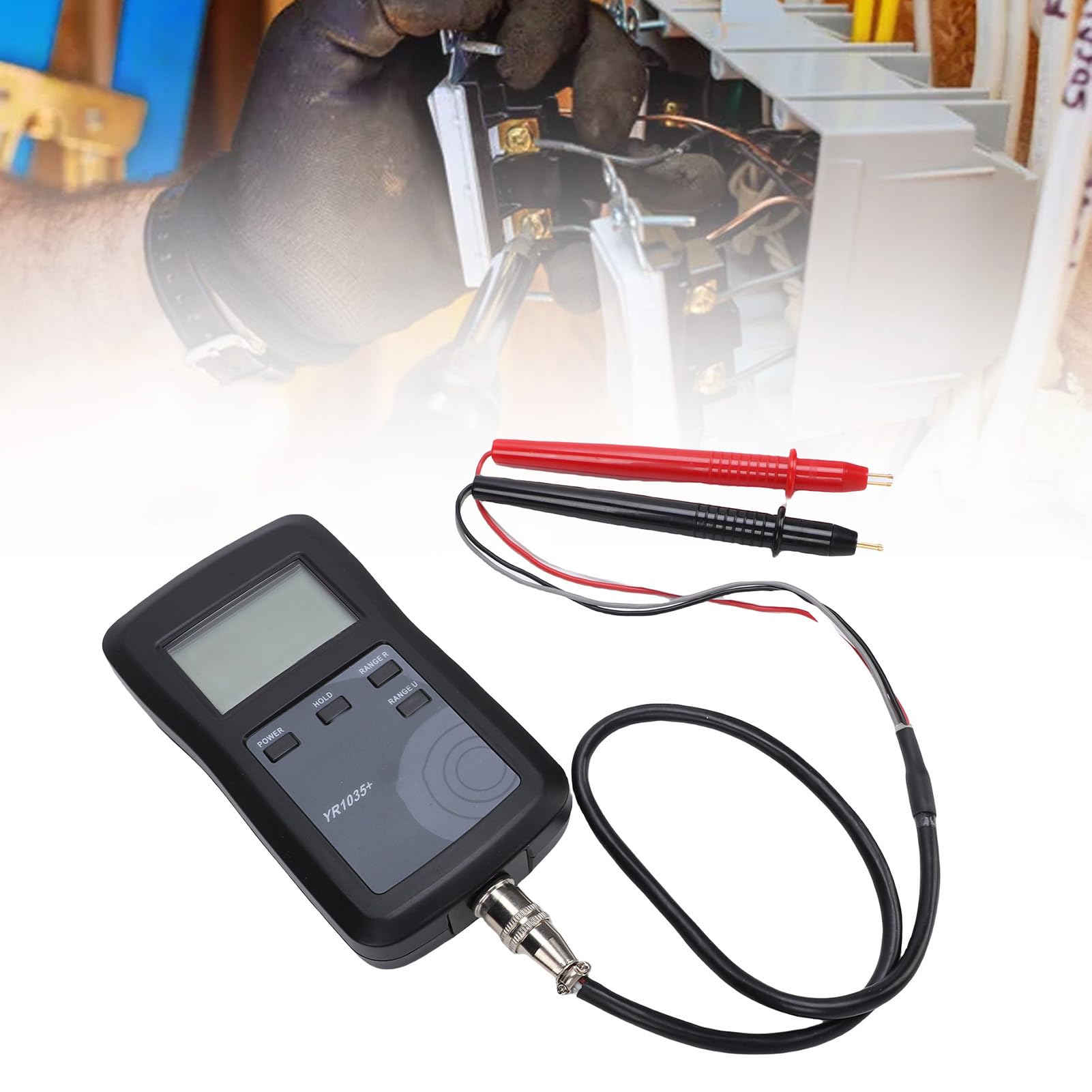 Sonew Probador de Batería Digital Sinusoidal de CA de 4 Hilos Verdadero Analizador de Medidor de Voltaje de Ohmios Interno para Baterías de Iones de Litio Ni-MH Ni-Cd con Función ZR e Interfaces de