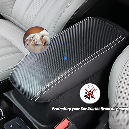 Miniatura 3 de XYHGM Funda para reposabrazos de consola central de automóvil para Ford Bronco Sport 2021 2022 2023Ford Escape 2020-2023, accesorios de cuero