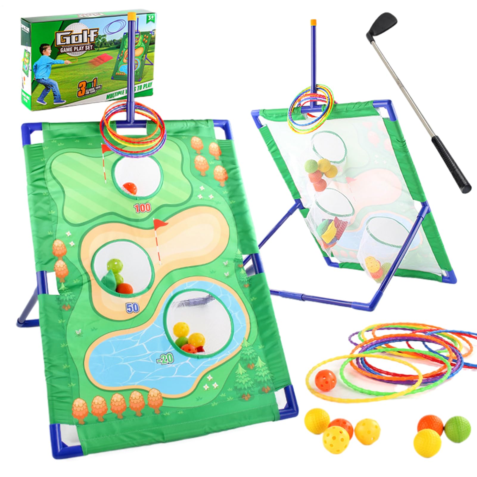 Mata do golfowej gry w chipping Aktywność Sportowa, Zabawki Na Zewnątrz, | Ogrodowa Mata Do Chippingu Golfowego Sprzęt Treningowy Do Domu, Na Taras, Imprezy, Biura, Podwórko,