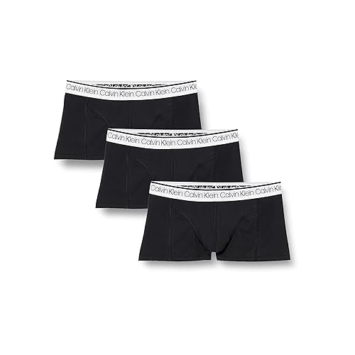 Immagine del prodotto Calvin Klein Boxer Uomo 3 Pack 3 PK Low Rise Trunk Elasticizzati, Nero (Black W/ White Wb), M (Amazon Exclusive)