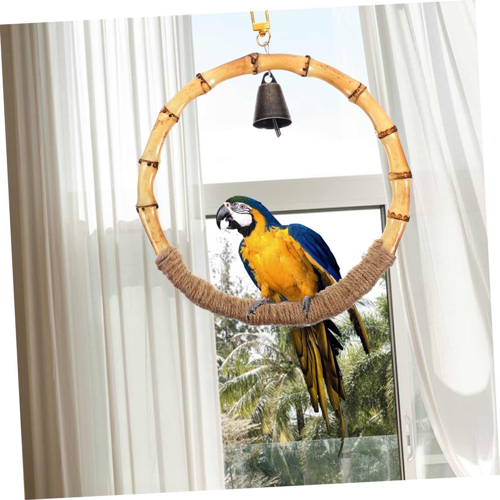 Yardwe 5stücke Parakeet Spielzeug Für Vögel Hängeschaukel Stabilem Für Wellensittiche Und Nymphensittiche Sorgt Für Stundenlangen Spielspaß Im Vogelkäfig Kleine