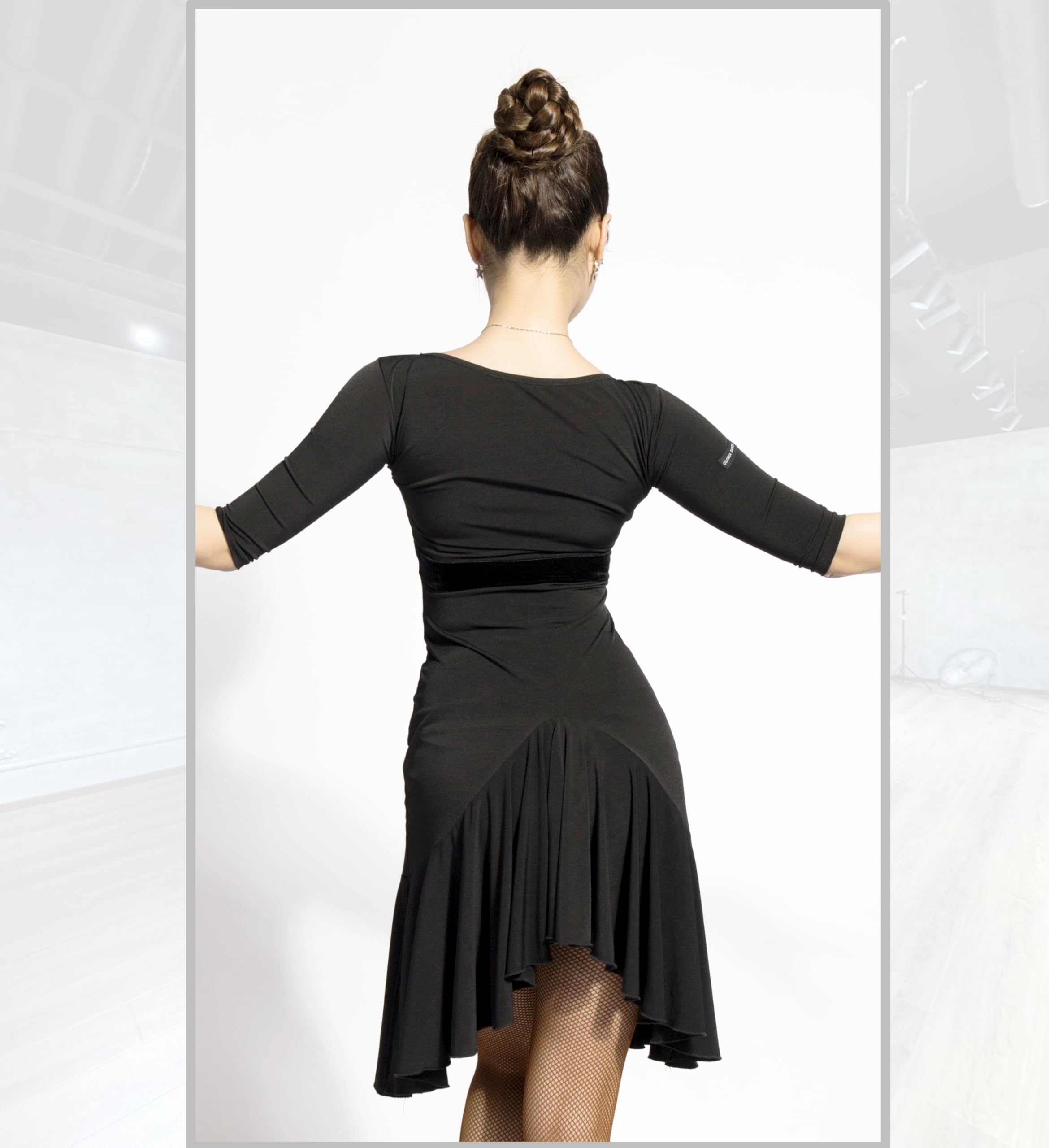 SCGGINTTANZ G3028 Swing-Kleid für Lateinamerikanischer Ballsaal, professionell, doppelseitig, tragbar, Design