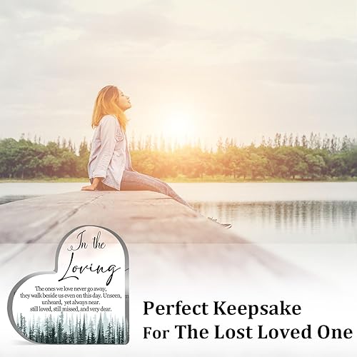 Miniatura 6 de Regalos conmemorativos de condolencias por pérdida, amado, un padre, madre, recuerdo de duelo y pisapapeles, recuerdo fúnebre, dolencia, decoración