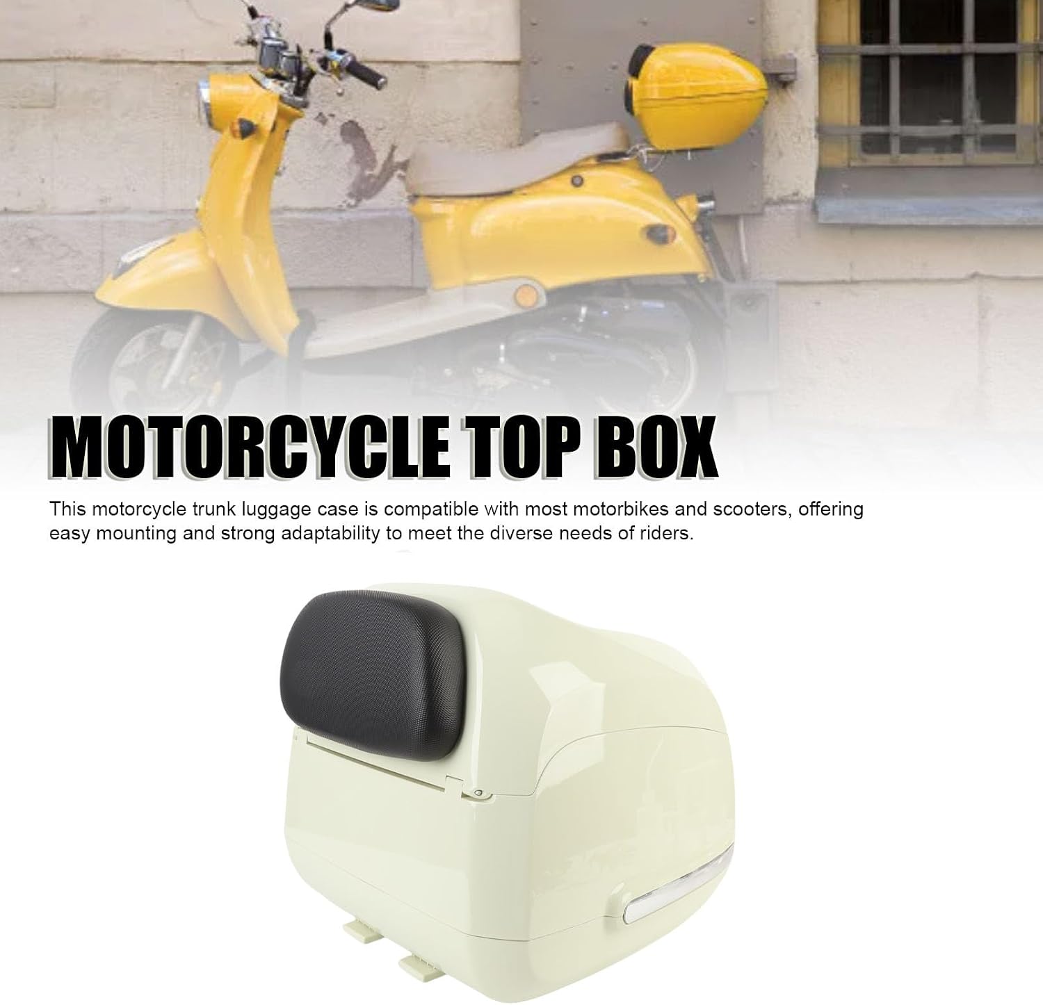 Tail Top Box, 35L Capacity Rain Proof Stylish Tail Storage Carrier Case for Cycling (Mint Green)
