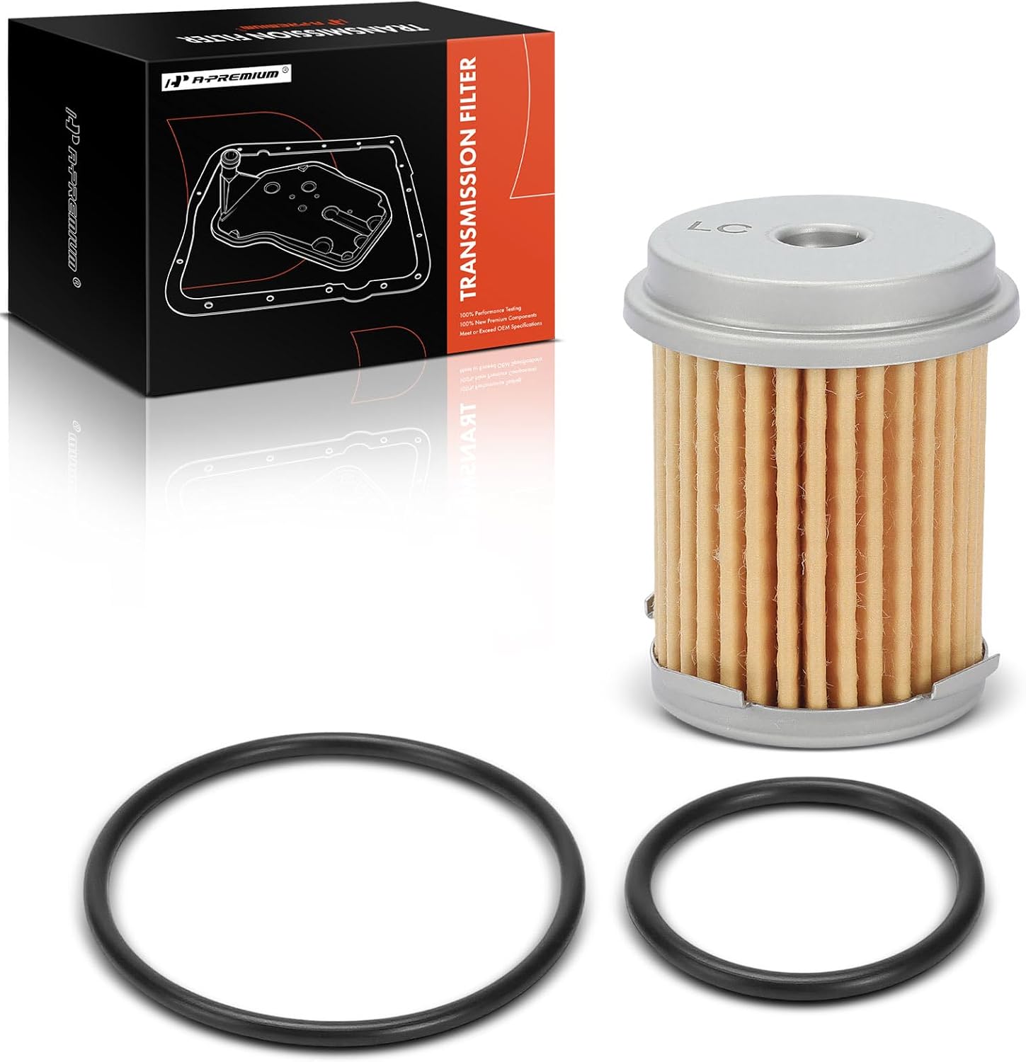 A-Premium Automatic Transmission Fluid Filter with Oil Cooler O-rings | Fit for Honda CR-V, Civic, Accord, Pilot, Odyssey, Fit, HR-V, Ridgeline, Crosstour, Insight & Acura MDX, RDX, TSX, TL, RL