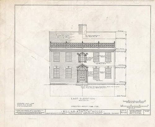 Historic Pictoric Blueprint HABS RI,4-PROV,30- (Hoja 5 de 27) - William Ashton, Jr. House, 368 Benefit Street, Providence, Providence County, RI