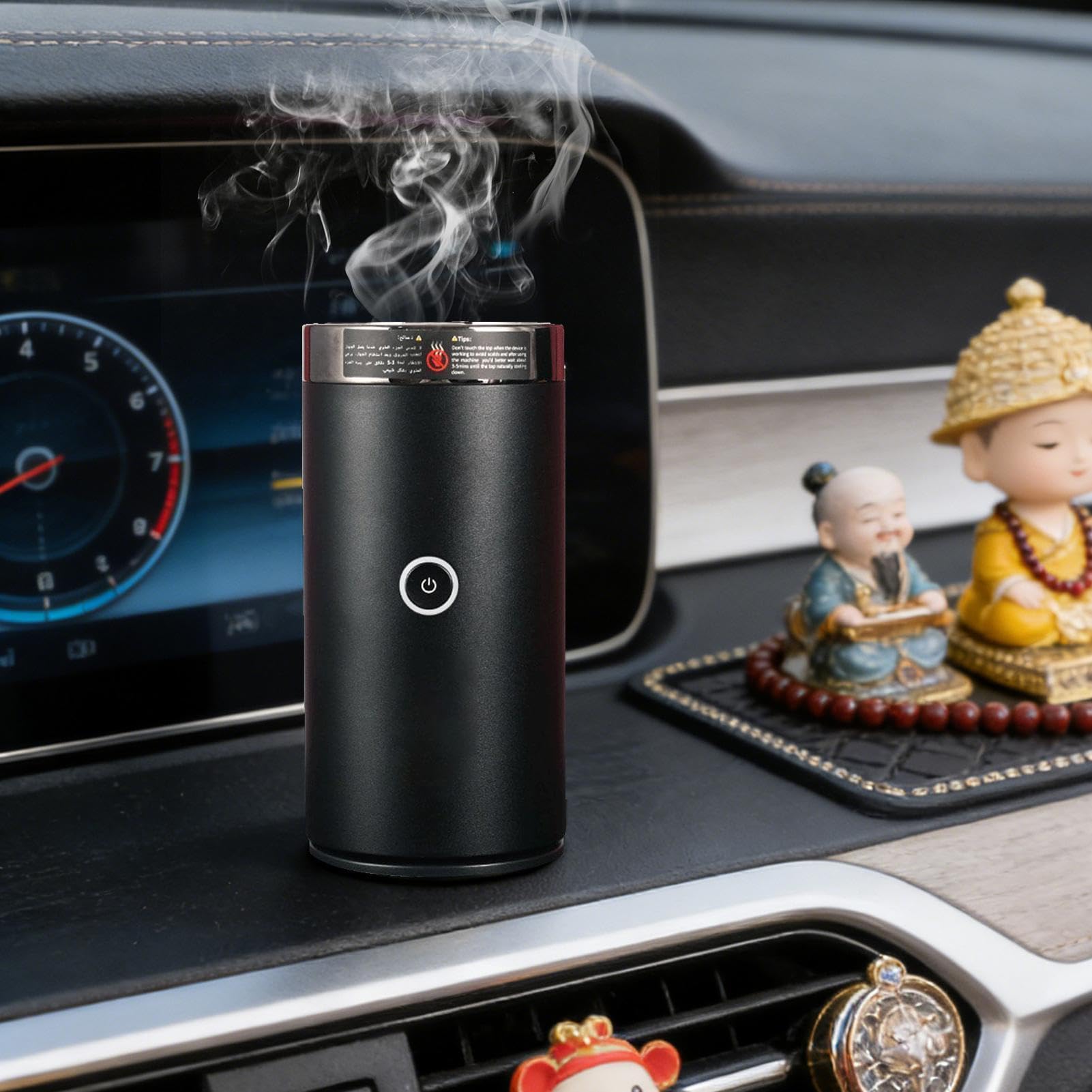Diffusore di Fragranze per Auto Bruciaessenze per Aromaterapia | Diffusore di Essenze per Ambiente Domestico Soggiorno Ufficio Auto Viaggio