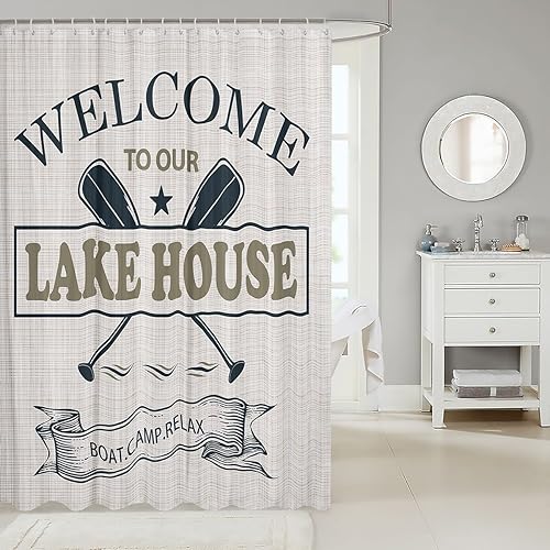 Miniatura 9 de Cortina de ducha de tela de calavera de toro, cortina de ducha de piel de vaca retro rústica con estampado de animales salvajes occidentales para