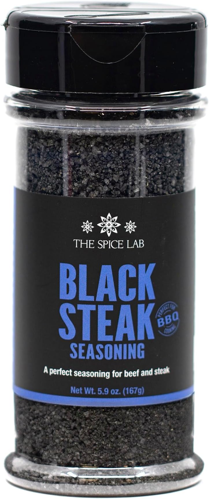 Black Steak Seasoning – Premium Charcoal Grill Blend for Meat, Perfect for Chicken, Pork & Beef, Bold Distinctive Taste, Non-GMO, Gluten-Free