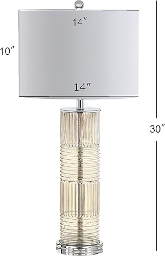 Miniatura 3 de JONATHAN Y JYL2064A Genevieve - Lámpara de mesa LED de cristal y cristal de 30 pulgadas, contemporánea, transitoria, mesita de noche, lámpara para
