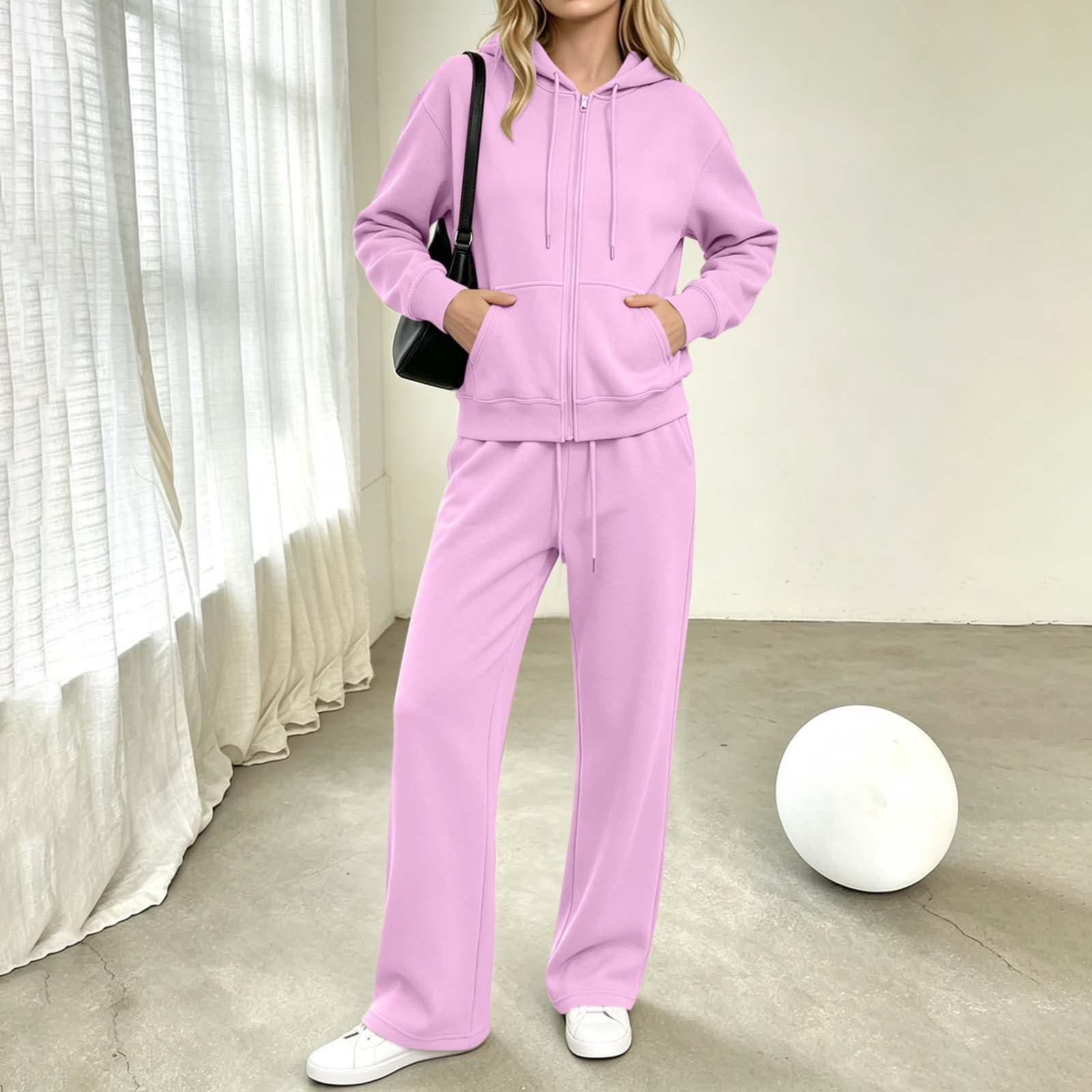 Survêtement élégant deux pièces pour femme - Veste de survêtement et