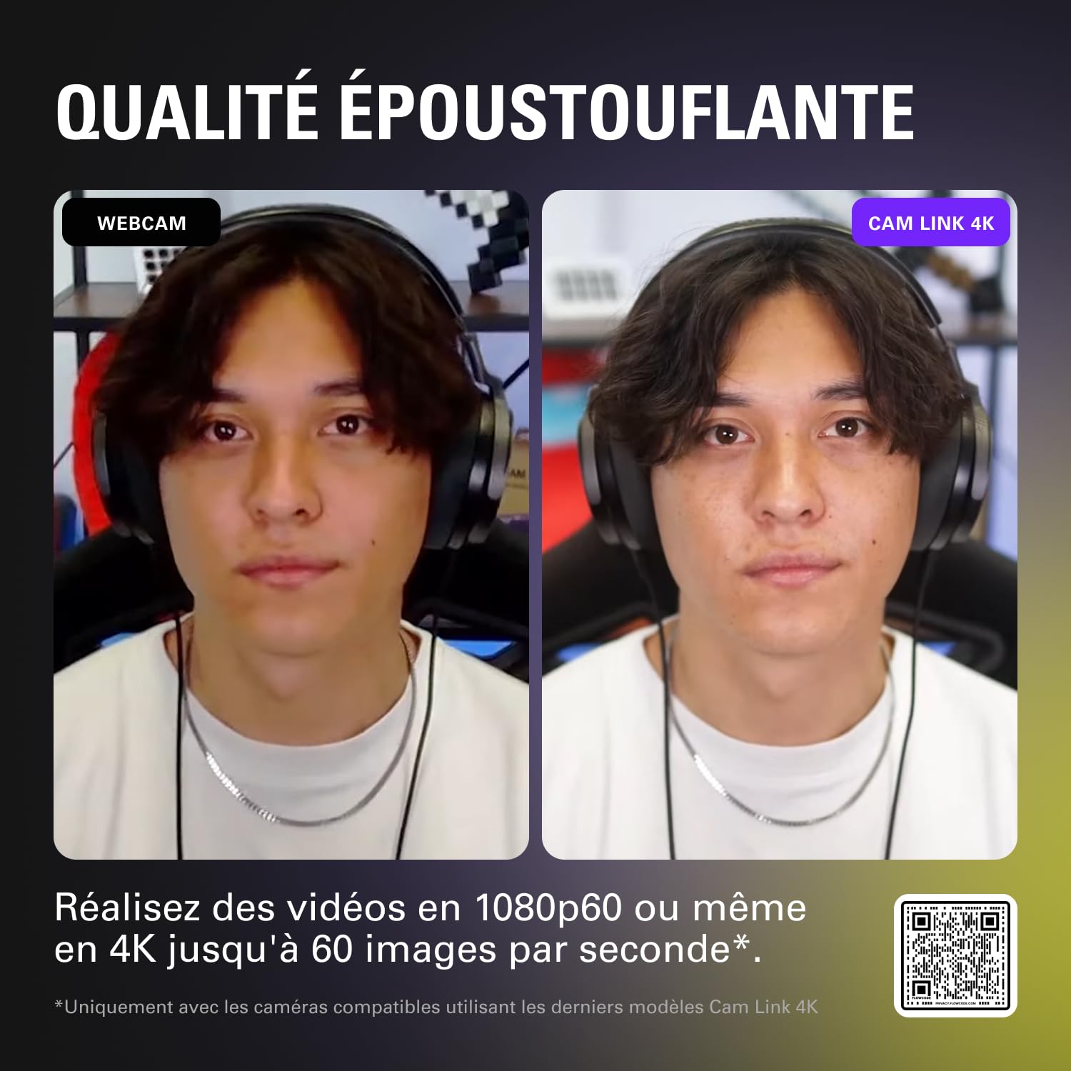 Elgato Cam Link 4K – carte d’acquisition externe pour caméra, streaming et enregistrement sur reflex ou caméscope en 1080p60 ou 4K30/4K60 pour visioconférence, sur OBS, Zoom, Teams, PC/Mac