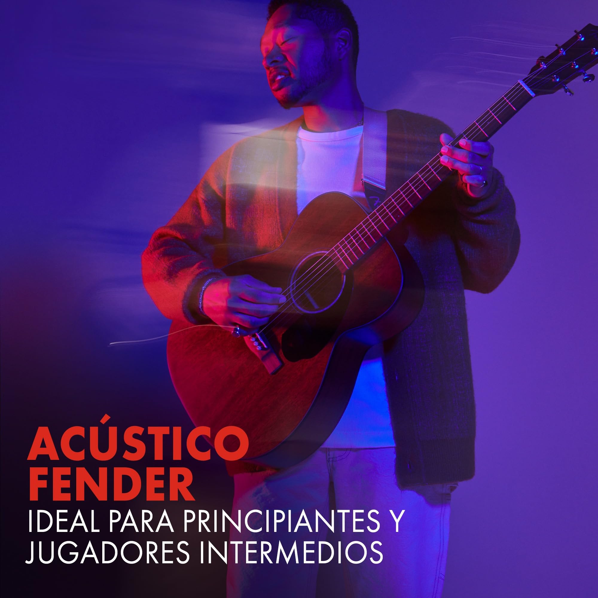 Fender Guitarra acústica de concierto CC-60S, diapasón de nogal, caoba, Incluye cursos virtuales gratuitos en Fender Play