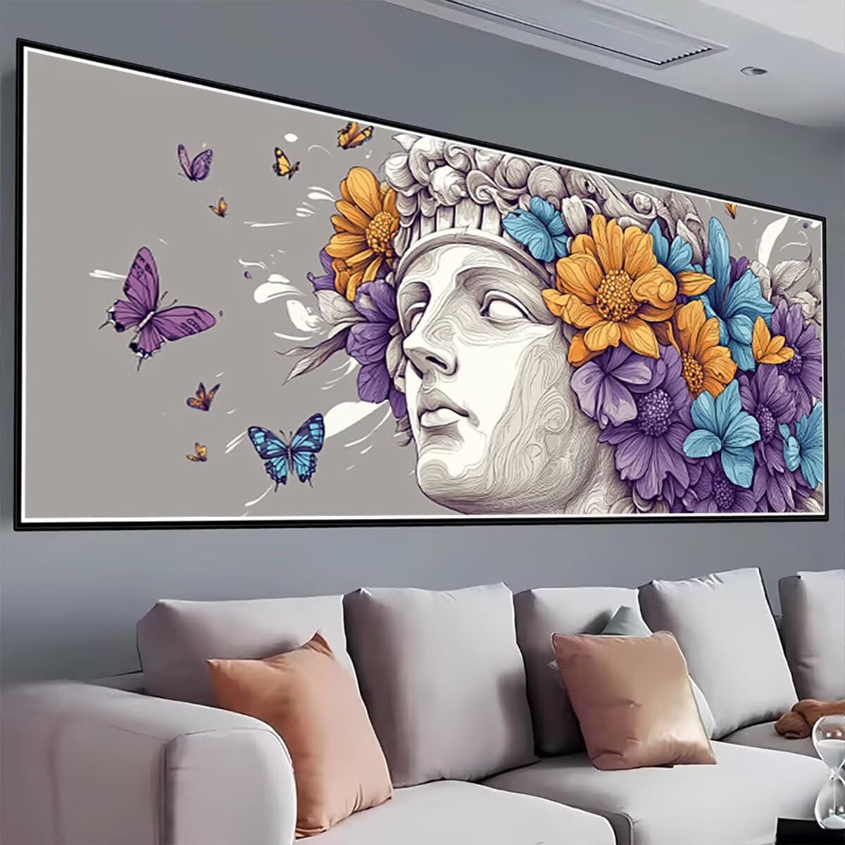 200 x 80 cm diamentowe malowanie duży człowiek, kreatywne hobby dorośli haft diamentowy pełny zestaw, kwiat malarstwo diamentowe rzemiosło cyrkonie malarstwo dla dorosłych, obraz do dekoracji ścian